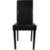 Image de Lot de 6 chaises hannah noires pour salle à manger