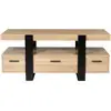 Image de Meuble tv 116 cm phoenix avec tiroirs bois et noir