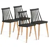 Image de Lot De 4 Chaises Lily Noires Pour Salle À Manger