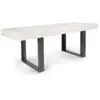 Image de Table À Manger Extensible Rectangle Phoenix 4-8 Personnes Bois Gris 160-200 Cm