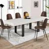 Image de Table à manger rectangle extensible - IDMARKET - PHOENIX - Bois et gris - 4-8 personnes - 160-200 cm