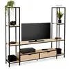 Image de Ensemble Meuble Tv 164 Cm Detroit Avec Étagères Design Industriel