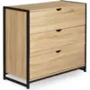 Image de Commode 3 Tiroirs Detroit 80 Cm Design Industriel