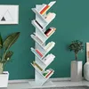 Image de IDMARKET Etagère bibliothèque à livres TEA forme darbre 10 niveaux blanche