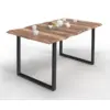Image de Table À Manger Rectangle Dakota 6 Personnes Pieds Forme En U Design Industriel 160 Cm