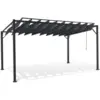 Image de Pergola lames orientables 3x4 m gris anthracite