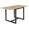 Image de Table À Manger Extensible Rectangle Detroit 4-8 Personnes Design Industriel 80-160 Cm