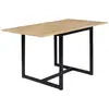 Image de Table à manger extensible rectangle detroit 4-8 personnes design industriel 80-160 cm
