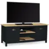 Image de Meuble tv 113 cm campagne isis bois et noir