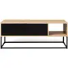 Image de Table basse plateau relevable boston avec rangements design industriel