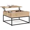 Image de Table Basse Plateau Relevable Carrée Detroit Design Industriel