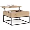 Image de Table basse plateau relevable carrée detroit design industriel