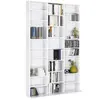 Image de Bibliothèque Étagère Cd Ceylia 30 Cases Avec Étagères Modulables Bois Blanc