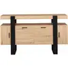 Image de Buffet 140 cm phoenix 4 portes bois et noir