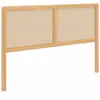 Image de Tête De Lit Sur Pied Edhen 160 Cm Cannage Et Bois