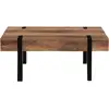 Image de Table basse rectangulaire 1 tiroir austria 100 cm bois pied épingle noir