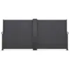 Image de Paravent extérieur rétractable double 180 x 800 cm gris anthracite store latéral