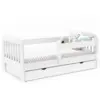 Image de Lit Enfant 80 X 160 Cm Lilia 1 Tiroir De Rangement Avec Sommier Et Barrières