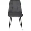 Image de Lot de 6 chaises mila en velours gris foncé pour salle à manger