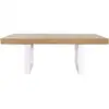 Image de Table à manger rectangle phoenix 8 personnes bois et blanc 200 cm