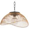 Image de Lampe Solaire Extérieure Sydney Suspension En Métal Effet Rotin