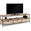 Image de Meuble Tv 160 Cm Detroit 3 Tiroirs Design Industriel