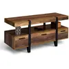 Image de Meuble Tv 113 Cm Austria Avec Tiroirs Bois Pieds Épingle