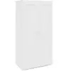 Image de Armoire 2 Portes Vito Blanc Penderie 80 Cm Avec Étagères Rangement Maxi Capacité