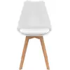Image de Lot de 6 chaises scandinaves sara mix color pastel rose x2, gris clair x2 et blanc x2
