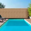 Image de IDMARKET Brise vue occultant 18 x 10 M effet claustra en bois 160 gr/m²