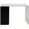 Image de Ilot central mange debout 4 personnes vito 130 cm noir et plateau effet marbre alaska