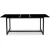 Image de Table à manger extensible rectangle delson 6-10 personnes design industriel 160-200 cm