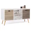 Image de Buffet Bas Scandinave 113 Cm Bahia 3 Portes