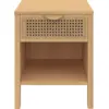 Image de Lot de 2 tables de chevet edhen 1 tiroir avec niche cannage et bois