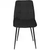 Image de Lot de 6 chaises mila en velours noir pour salle à manger