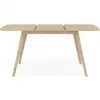 Image de Table à manger extensible rectangle noor 4-8 personnes effet bois 110-150 cm