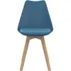 Image de Lot de 6 chaises scandinaves sara mix color bleu x2, gris clair, gris foncé x2, jaune