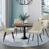 Image de IDMARKET Lot de 4 chaises de salle à manger THALYA en velours beige