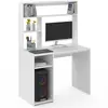 Image de Bureau Avec Étagères De Rangement Dan Blanc