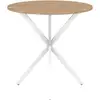 Image de Table à manger ronde alix 4 personnes pied araignée bois et blanc 80 cm