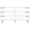Image de Commode 6 tiroirs helsinki xxl 140 cm scandinave blanc