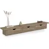 Image de Etagère Murale Console D'entrée Lise 3 Tiroirs Façon Hêtre