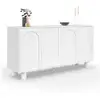 Image de Buffet 160 cm archie 4 portes design arche blanc