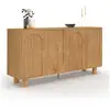 Image de Buffet 160 cm archie 4 portes design arche effet bois