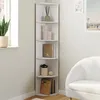 Image de IDMARKET Etagère murale dangle MODULA 5 niveaux blanche à poser ou à fixer