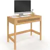Image de Bureau 1 Tiroir Edhen Bois Et Cannage