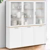 Image de ID MARKET buffet VITO 6 portes 160 cm Contemporain bois et blanc