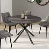 Image de Table à manger ronde fixe - IDMARKET - JASPE - Béton - 6 personnes - 110 cm