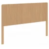 Image de Tête De Lit Sur Pied Juliette 160 Cm Effet Lattes Tasseau Bois
