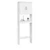 Image de Meuble étagère dessus wc waldo placard bois blanc
